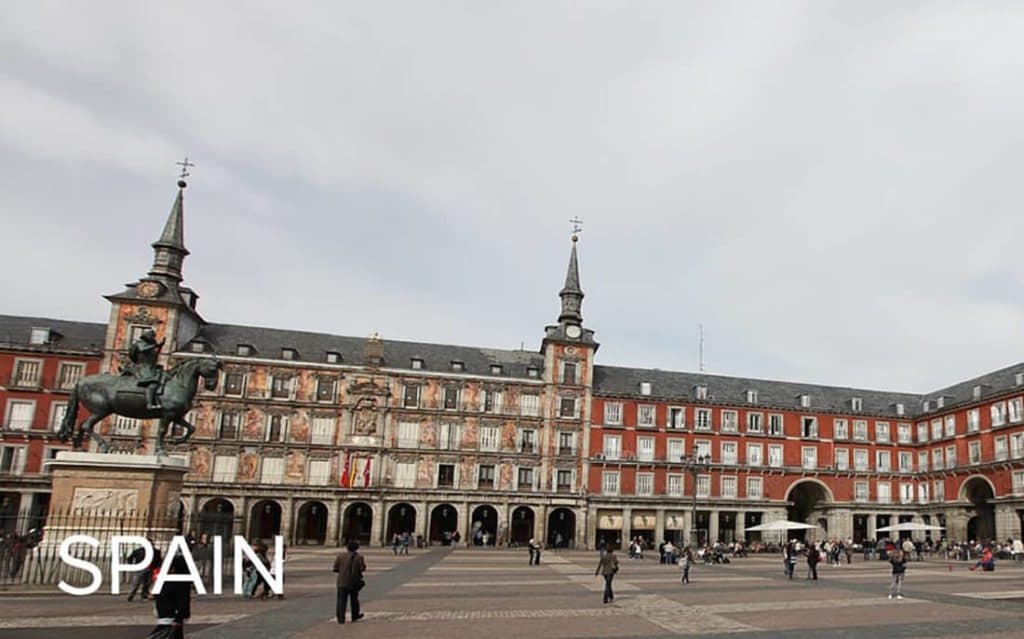 A square in the city of Madrid