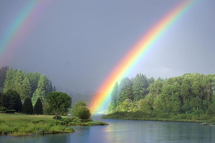a rainbow
