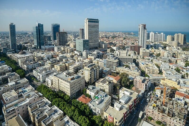 Aerial view of Tel Aviv
