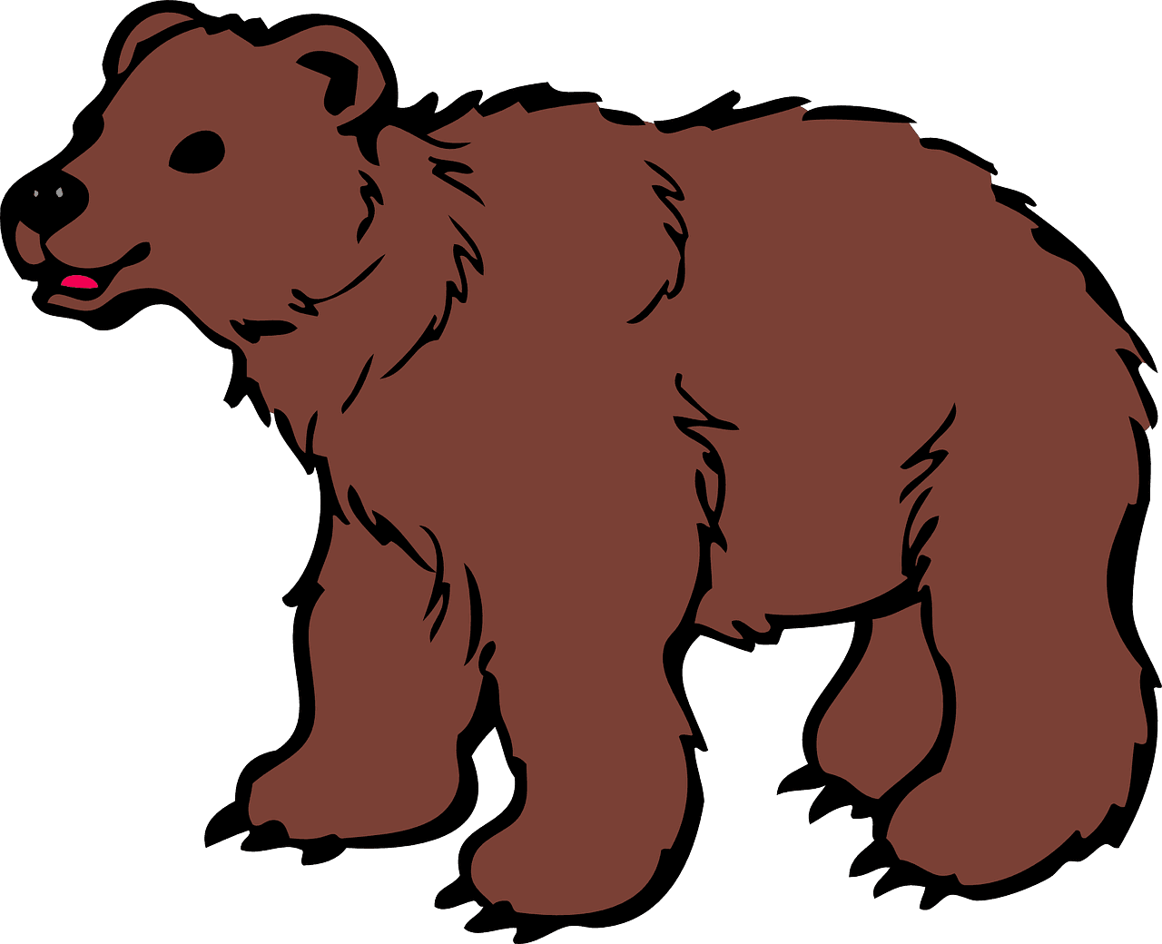A cartoon of a bear.