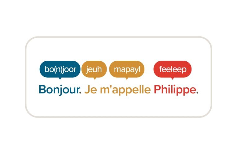 Screenshot of a Mango pronunciation drill highlighting a syllable